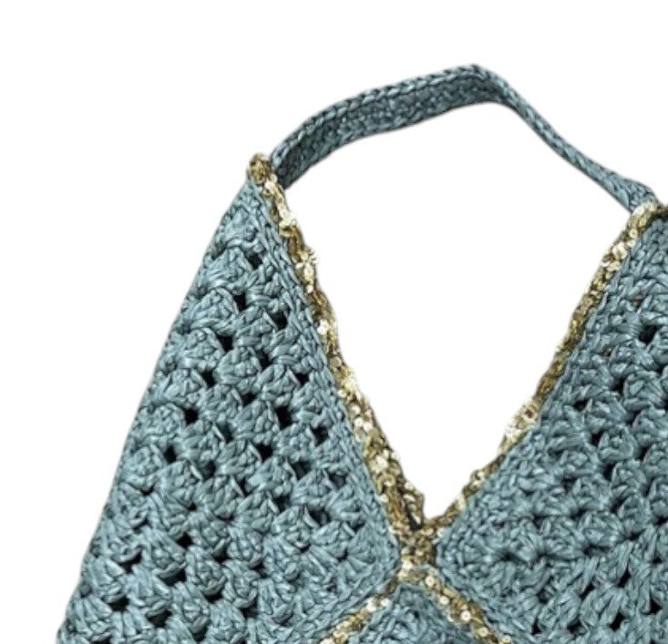 MALI raffia only , or  lurex or sequins